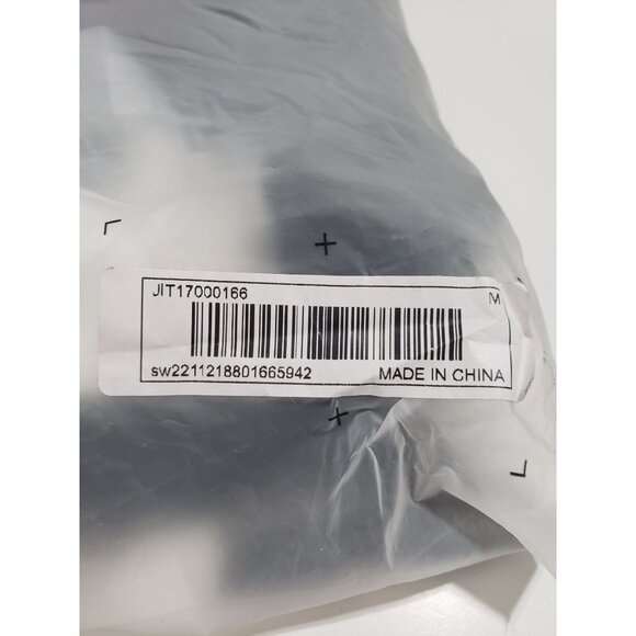 SHEIN MOD Contrast Foldover Waist Straight Leg Pants in Black - Size Medium‎ - Picture 3 of 6